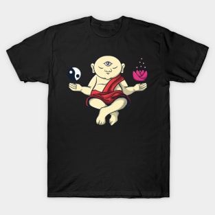 Meditating Buddhist Monk Zen Buddha Om T-Shirt